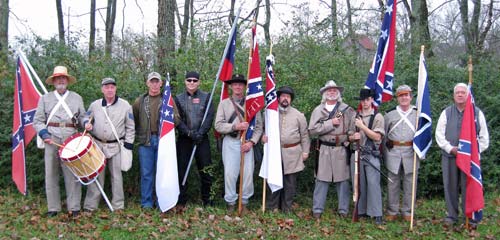 Photo of the SCV Group that marched in the Leipers Fork Christmas Parade