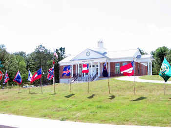 picture of Confederate Flags at the Fairview City Hall